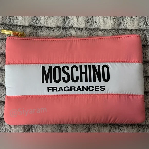 Moschino Pink and White Women's cosmetic Bag/ purse - Picture 4 of 6